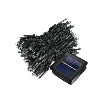 500 Colour LED Solar Powered Fairy Lights 35m